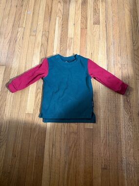 Trilogy 18/24 colorblock holiday top